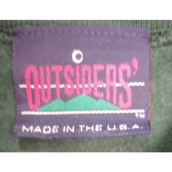 Vintage Outsiders Disabled American Veteran Large Green Sweatshirt Embro… - Picture 4 of 6